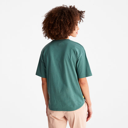 Timberland Great Value - Logo Graphic T-Shirt for Women in Teal