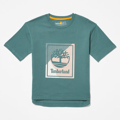 Timberland Great Value - Logo Graphic T-Shirt for Women in Teal