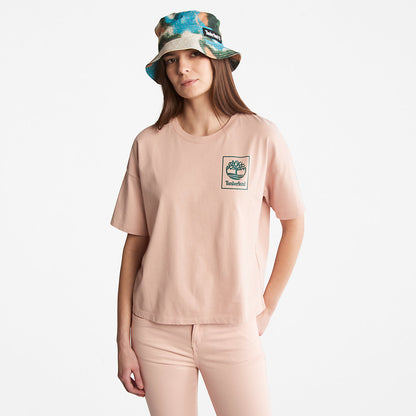 Timberland Value - Back Graphic Logo T-Shirt for Women in Pink