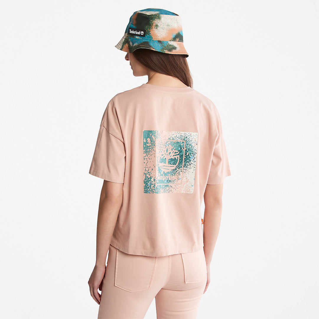 Timberland Value - Back Graphic Logo T-Shirt for Women in Pink