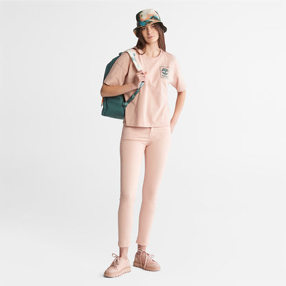 Timberland Value - Back Graphic Logo T-Shirt for Women in Pink