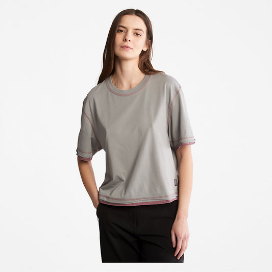 Timberland Signature - Anti-Odour Supima® Cotton T-Shirt for Women in Grey
