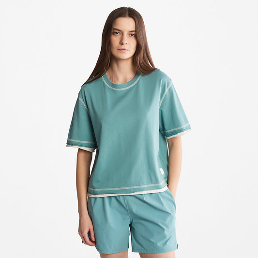 Timberland Value - Anti-Odour Supima® Cotton T-Shirt for Women in Teal