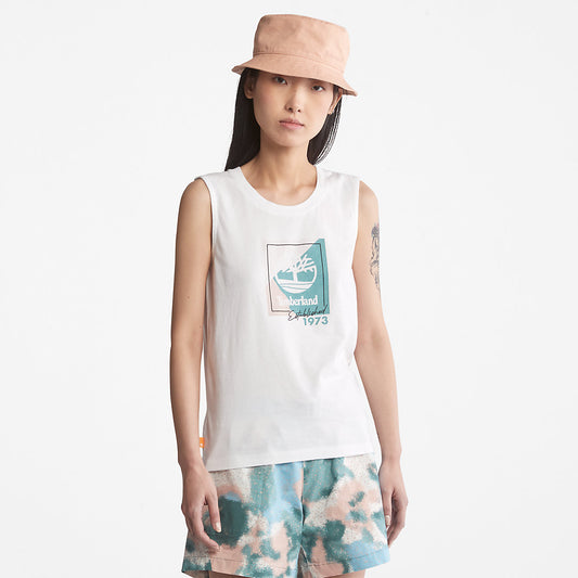 Timberland Latest - Logo Tank Top for Women in White
