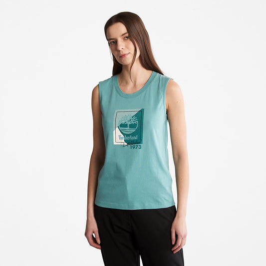 Timberland Popular - Logo Tank Top for Women in teal