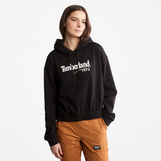 Timberland Quality - Established 1973 Logo Hoodie for Women in Black
