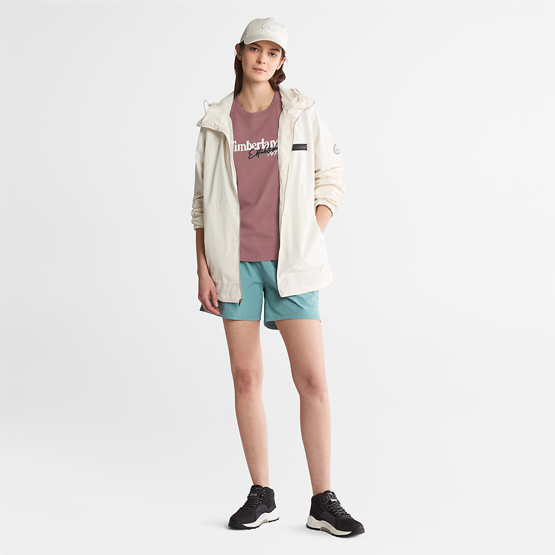 Timberland Trending - Raglan-sleeve Logo T-Shirt for Women in Pink