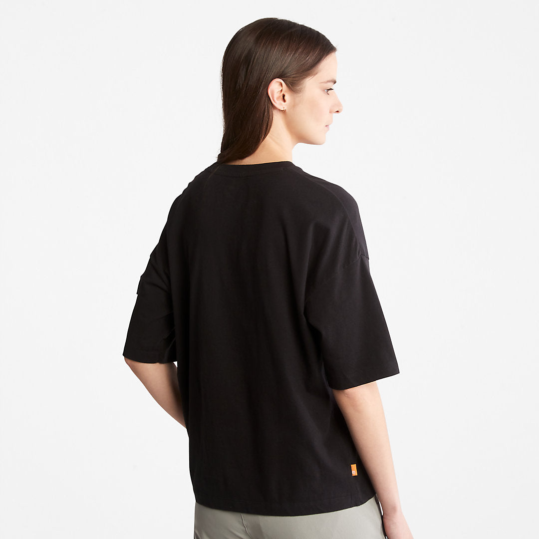 Timberland Exclusive - Progressive Utility Pocket T-Shirt for Women in Black