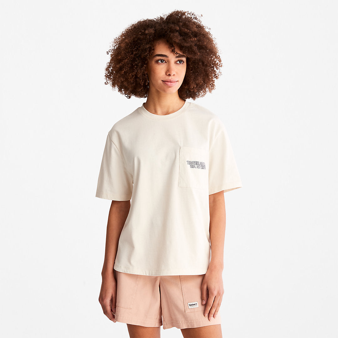Timberland New - TimberCHILL™ Pocket T-Shirt for Women in White
