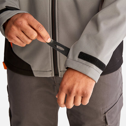 Timberland Featured - Timberland PRO® Power Zip Hooded Softshell Jacket for Men in Grey