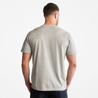 Timberland Trending - Timberland PRO® Textured Graphic T-Shirt for Men in Grey