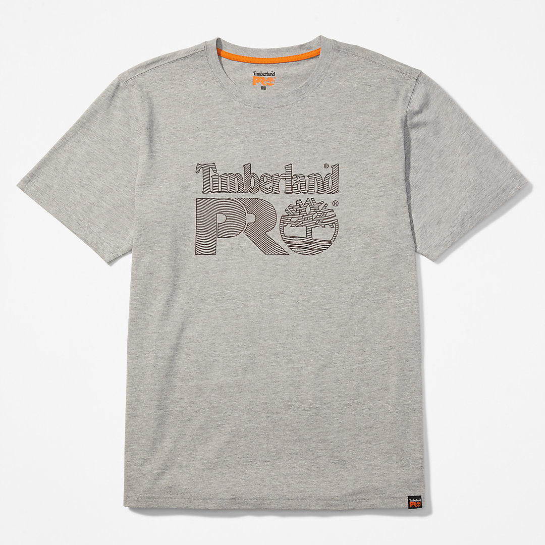 Timberland Trending - Timberland PRO® Textured Graphic T-Shirt for Men in Grey