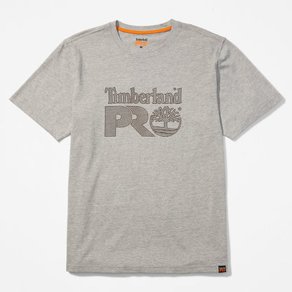 Timberland Trending - Timberland PRO® Textured Graphic T-Shirt for Men in Grey