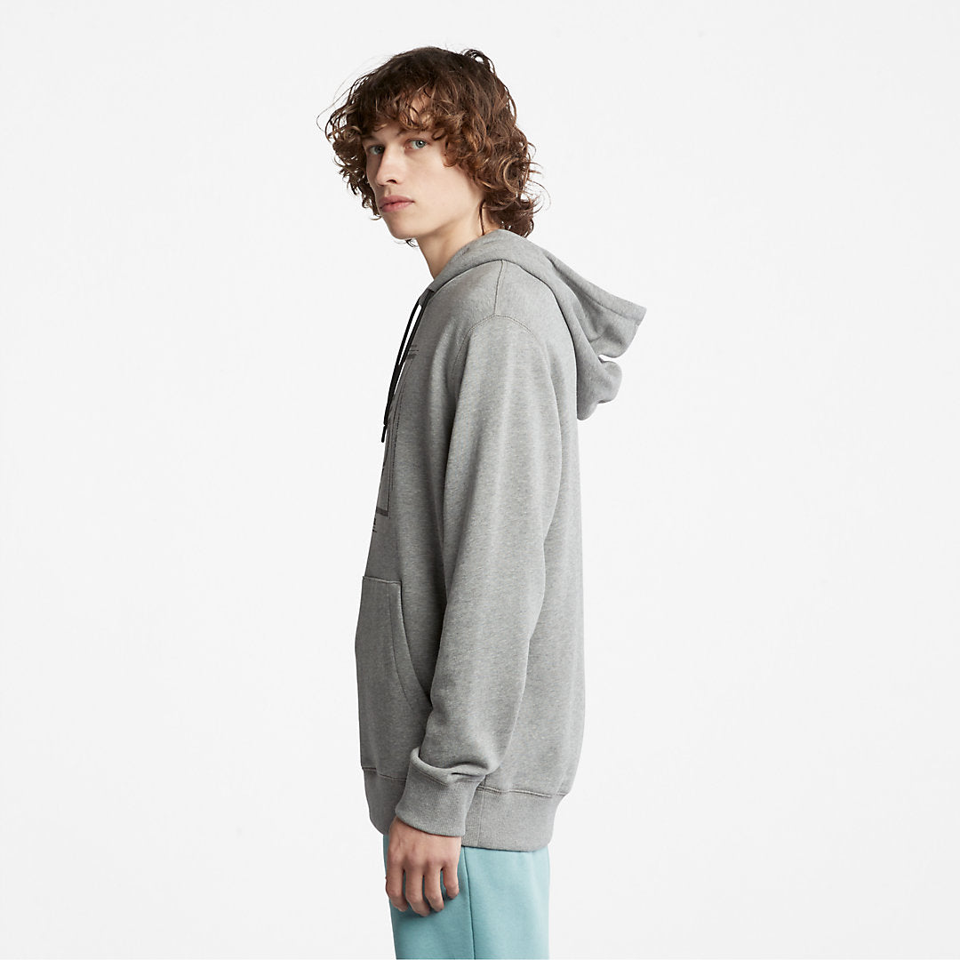 Timberland Signature - Logo Hoodie for Men in Grey
