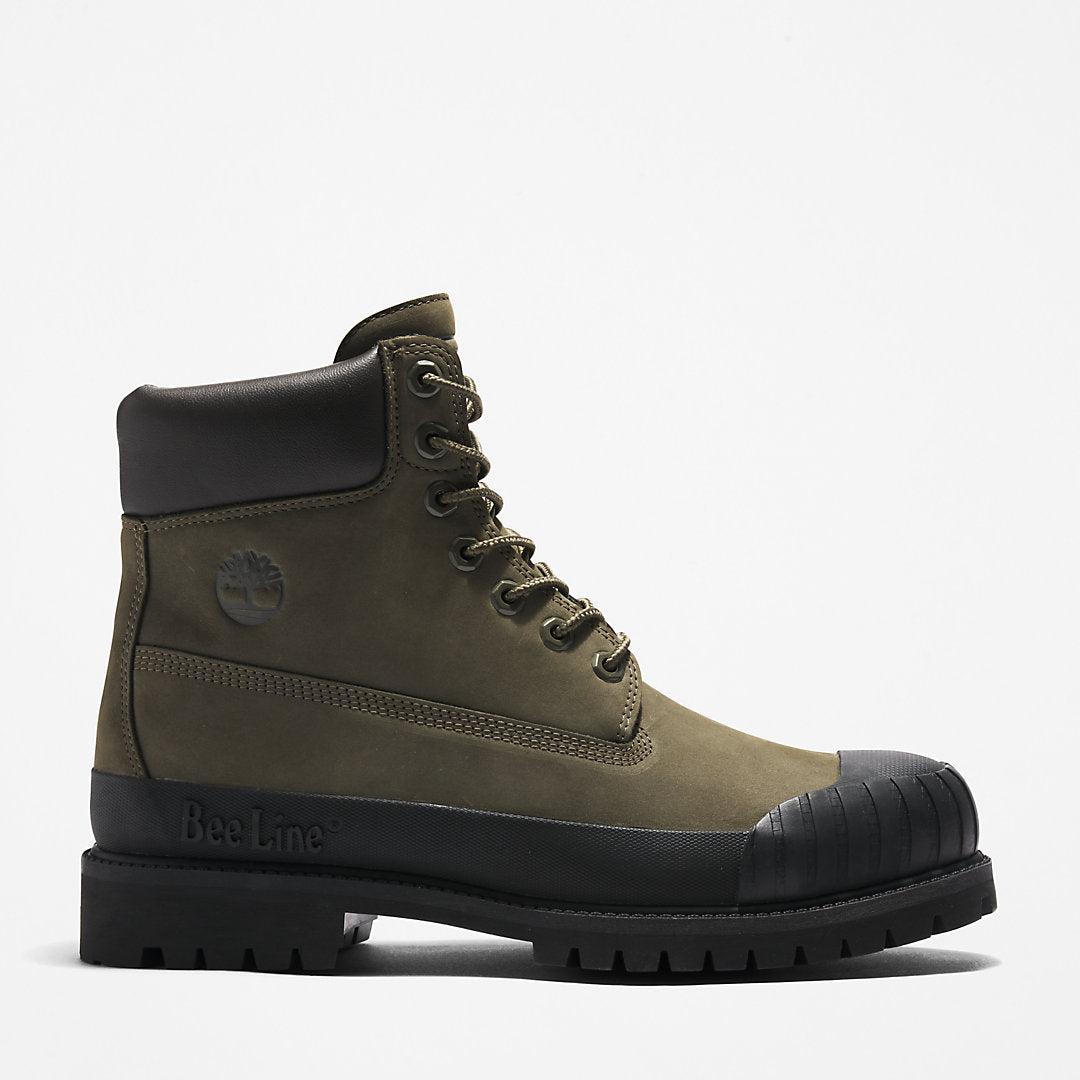 Timberland Best Seller - Bee Line x Timberland® 6 Inch Rubber Toe Boot for Men in Dark Green/Black