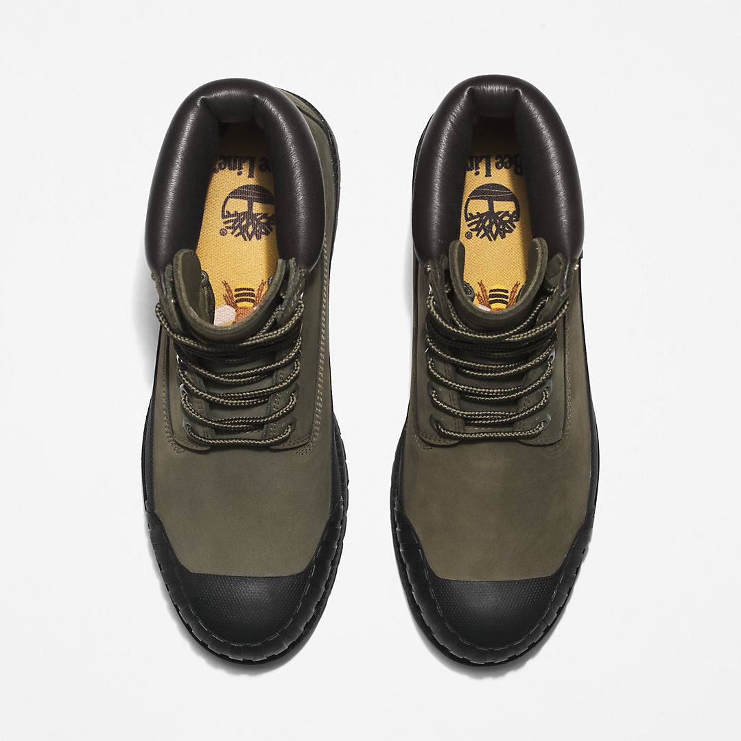 Timberland Best Seller - Bee Line x Timberland® 6 Inch Rubber Toe Boot for Men in Dark Green/Black
