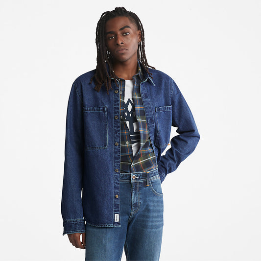 Timberland Customer Favorite - Outdoor Heritage Denim EK+ Overshirt for Men in Indigo