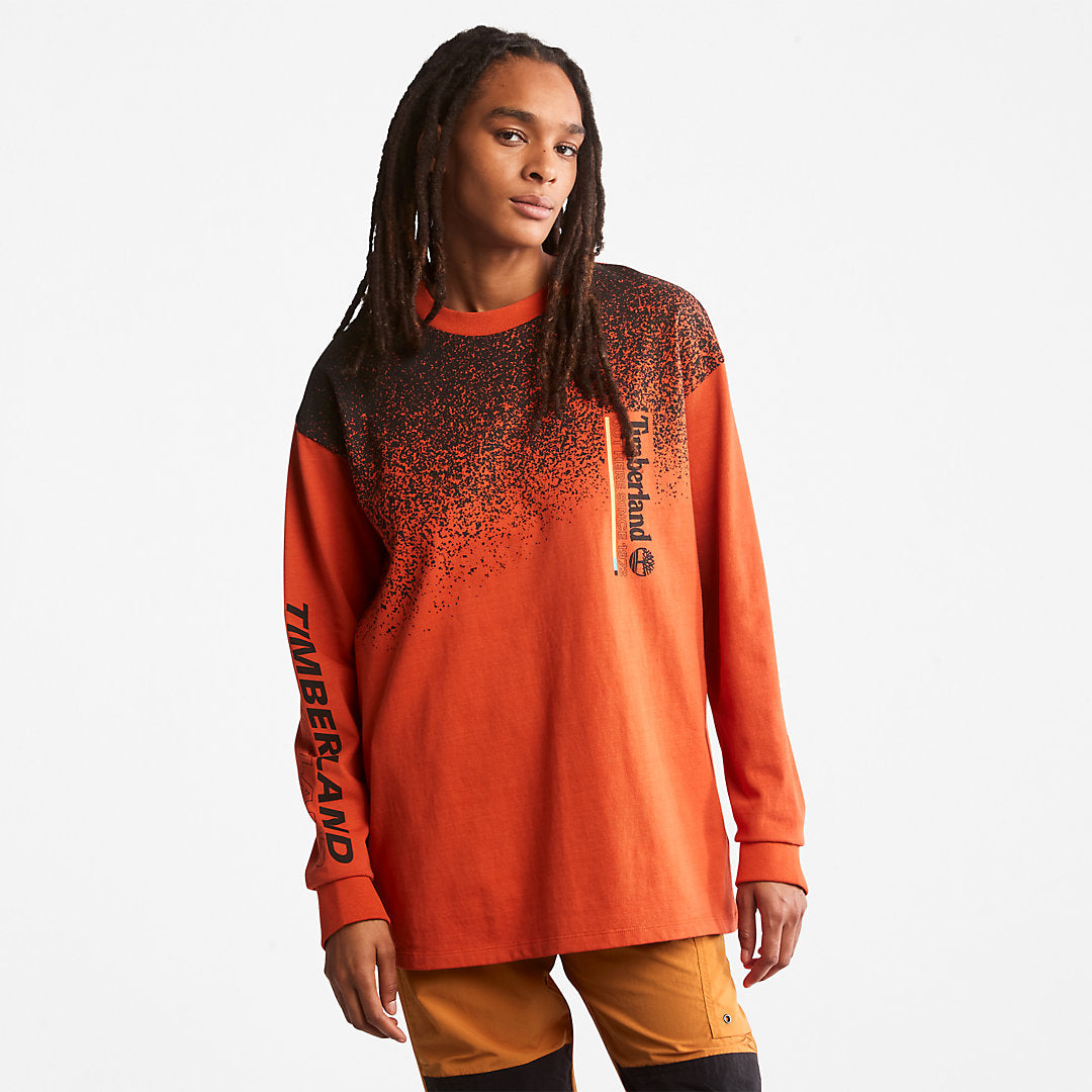 Timberland Latest - Outdoor Archive Long-sleeved Graphic T-Shirt in Orange