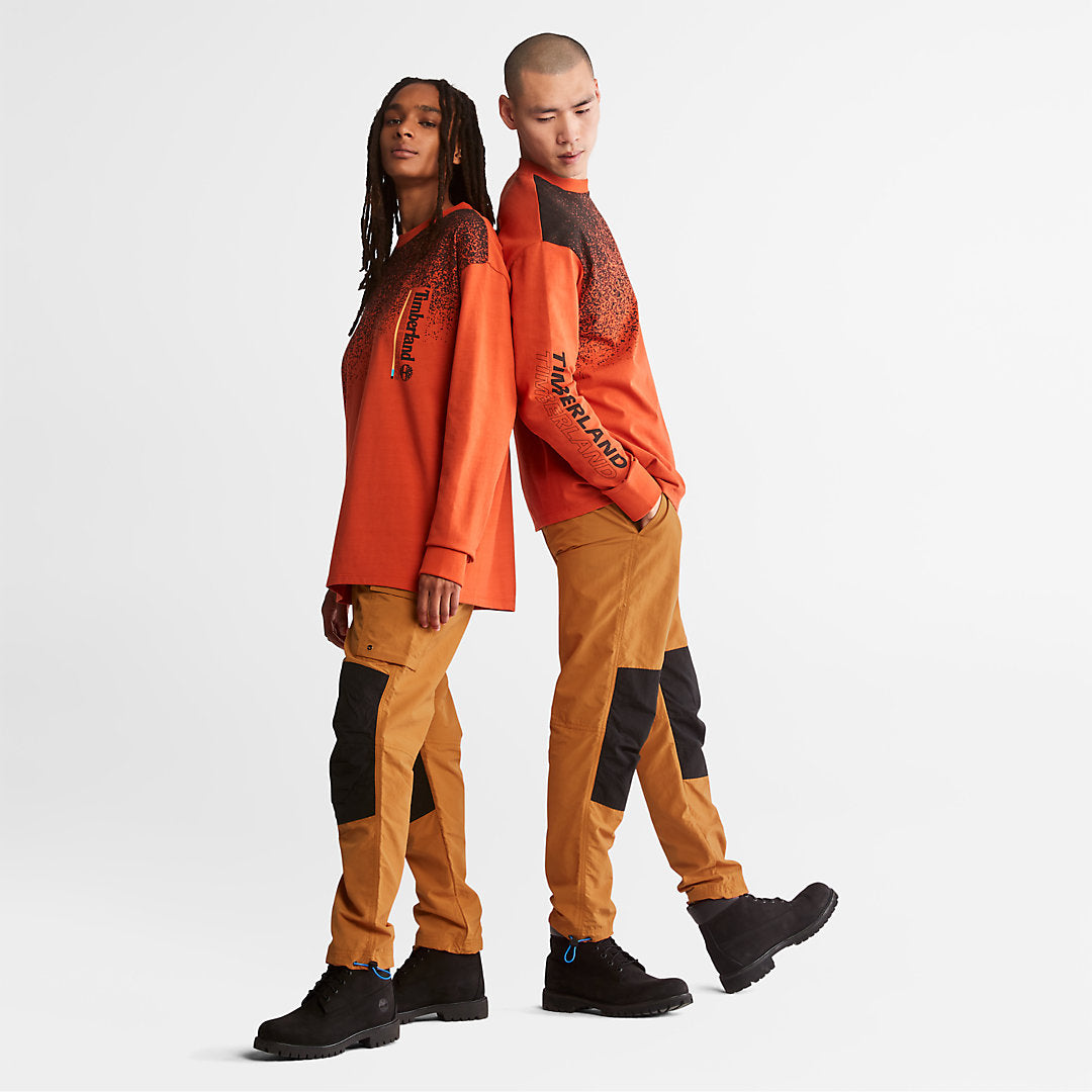 Timberland Latest - Outdoor Archive Long-sleeved Graphic T-Shirt in Orange